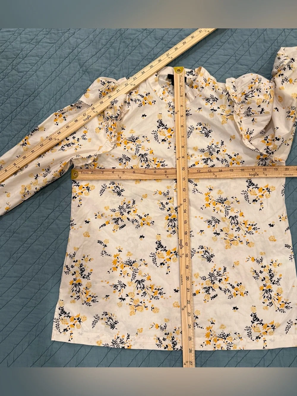 J Crew Puff-Sleeve Top in Budding Floral BB289 Size S